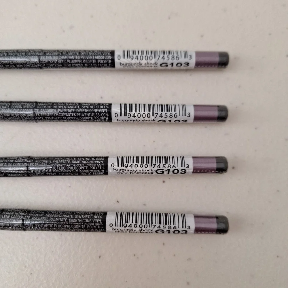 4 Set AVON GLIMMERSTICKS CHROMES EYE LINER - Burgundy Shock - G103 - New Sealed